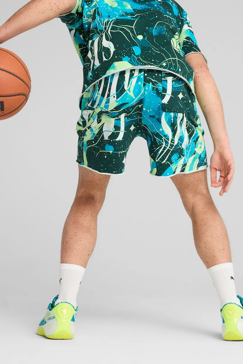 Зеленые шорты с узором Hoop Dreamz Short II Unisex (унисекс) 5
