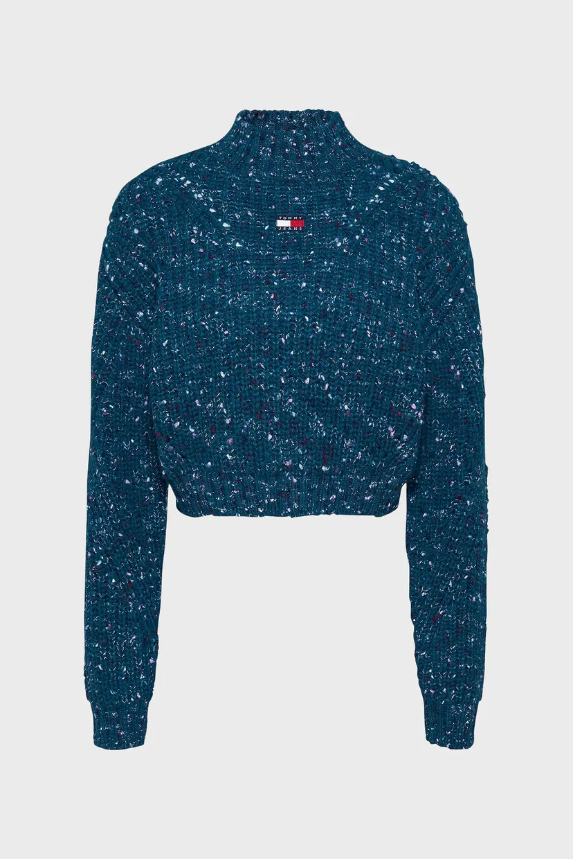Женский бирюзовый свитер TJW MOCKNECK MARLED YARN 5
