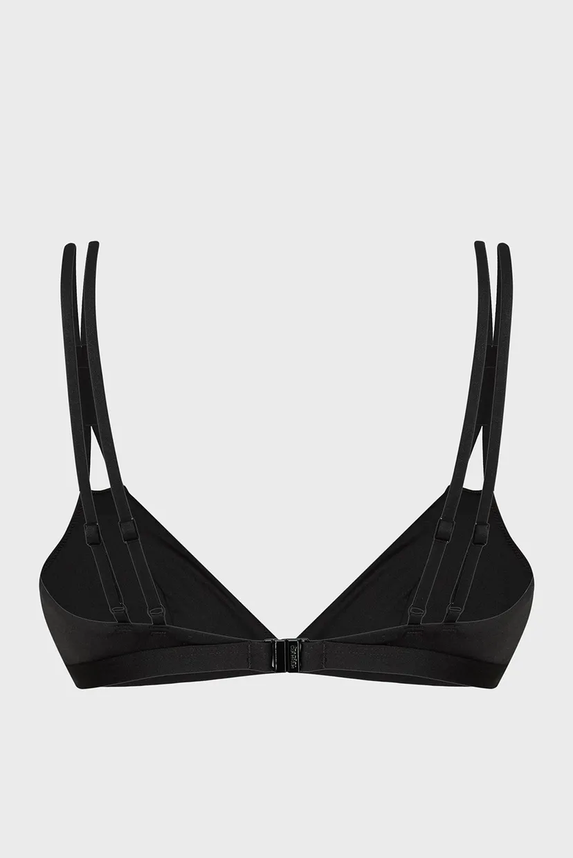 Женский черный лиф от купальника LONGLINE TRIANGLE RP 7