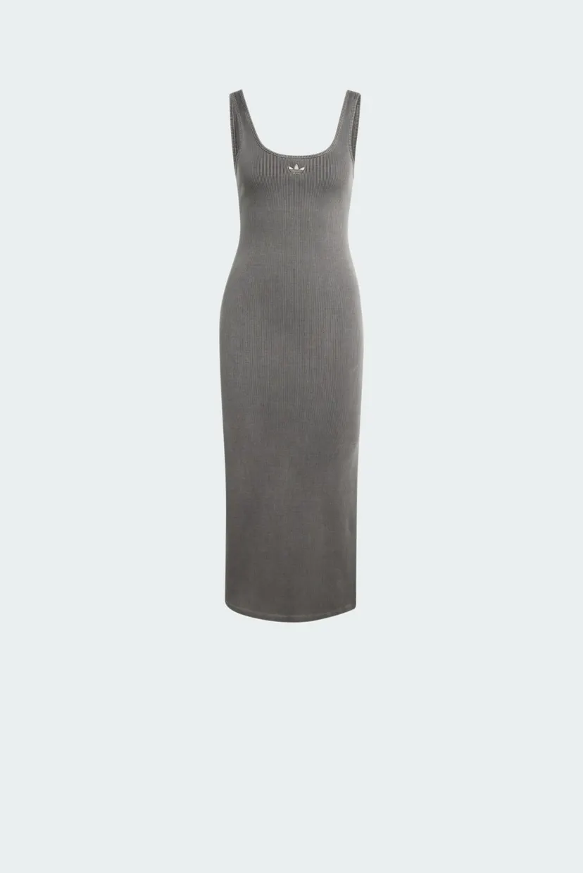 Женское темно-серое платье ESSENTIALS RIB TANK MAXI WASHED 6