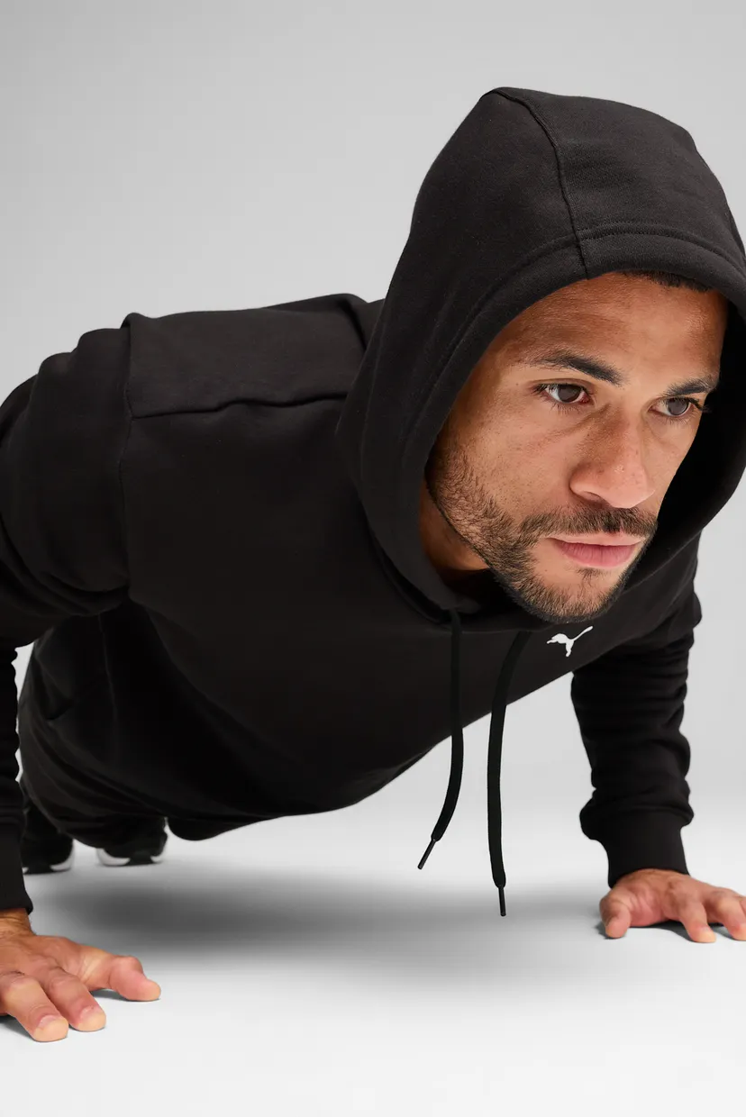 Мужское черное худи TAD ESSENTIALS French Terry Hoodie Men 4