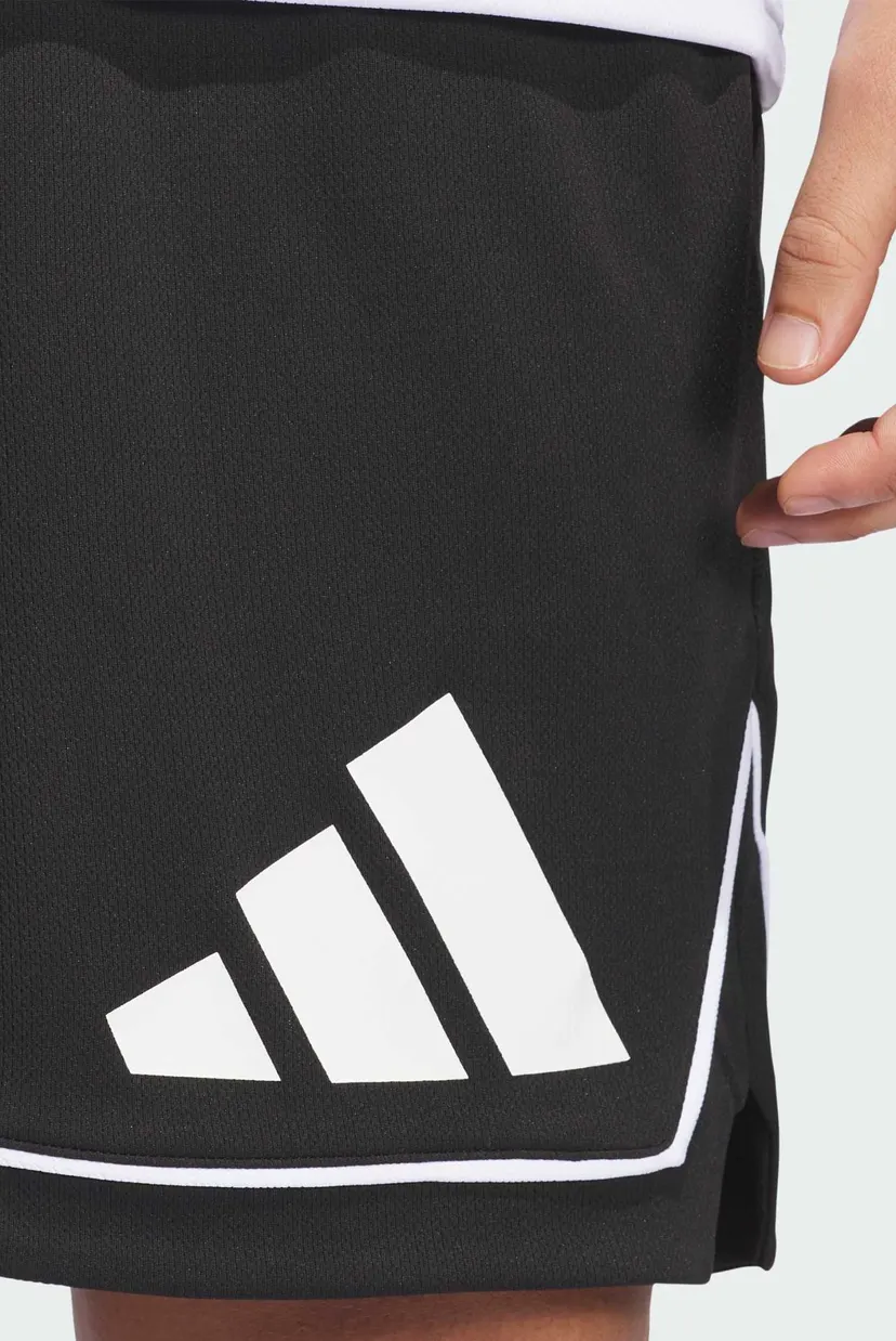 Мужские черные шорты adidas Basketball Badge of Sport 4