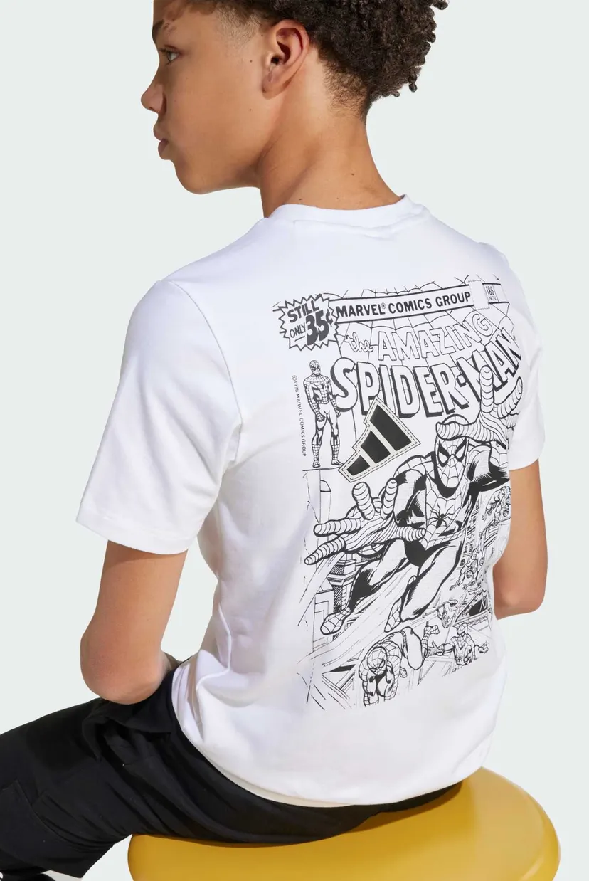 Дитяча біла футболка adidas Marvel Spider-Man Graphics Kids 6