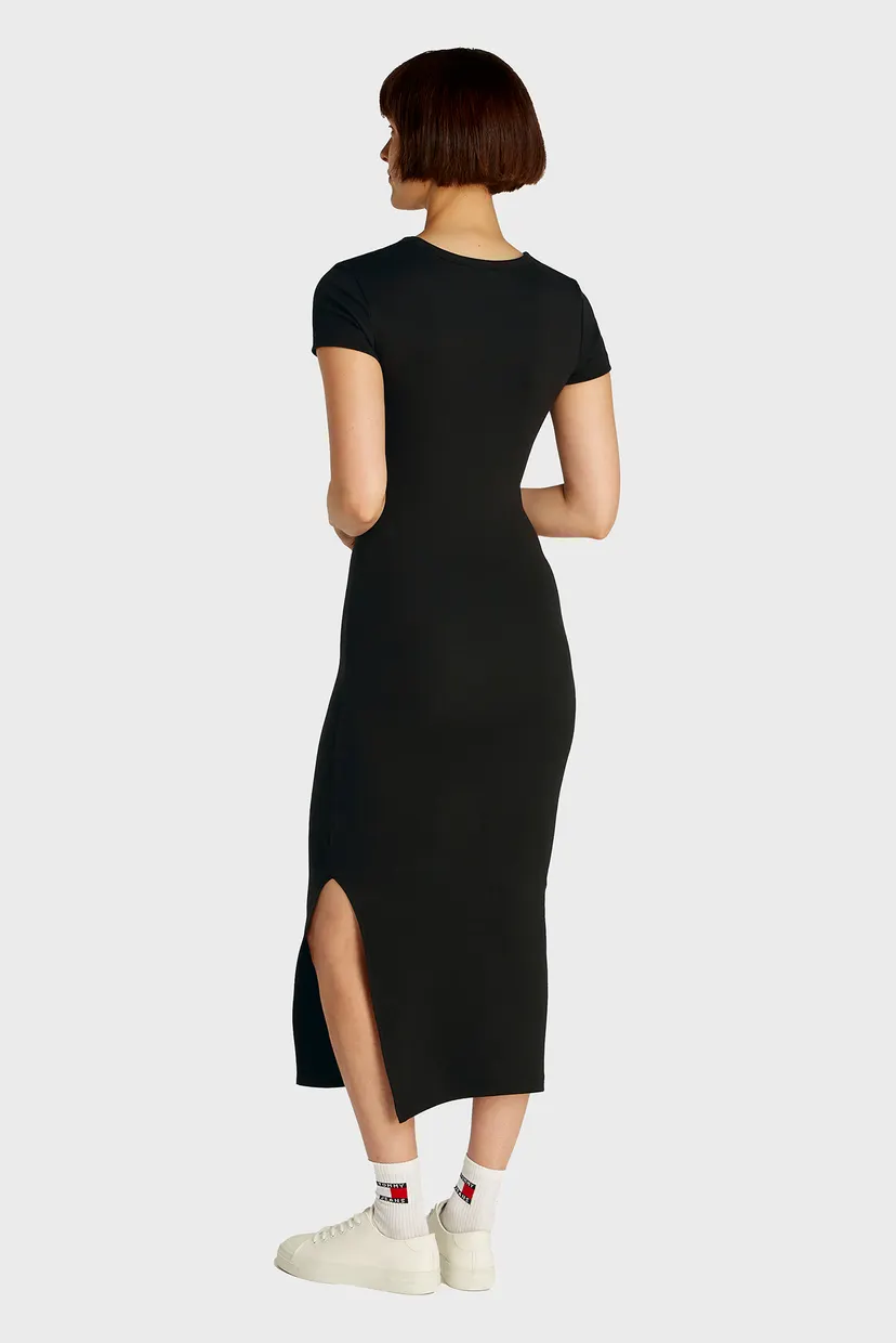 Женское черное платье TJW BODYCON LOGO 2 DRESS 3