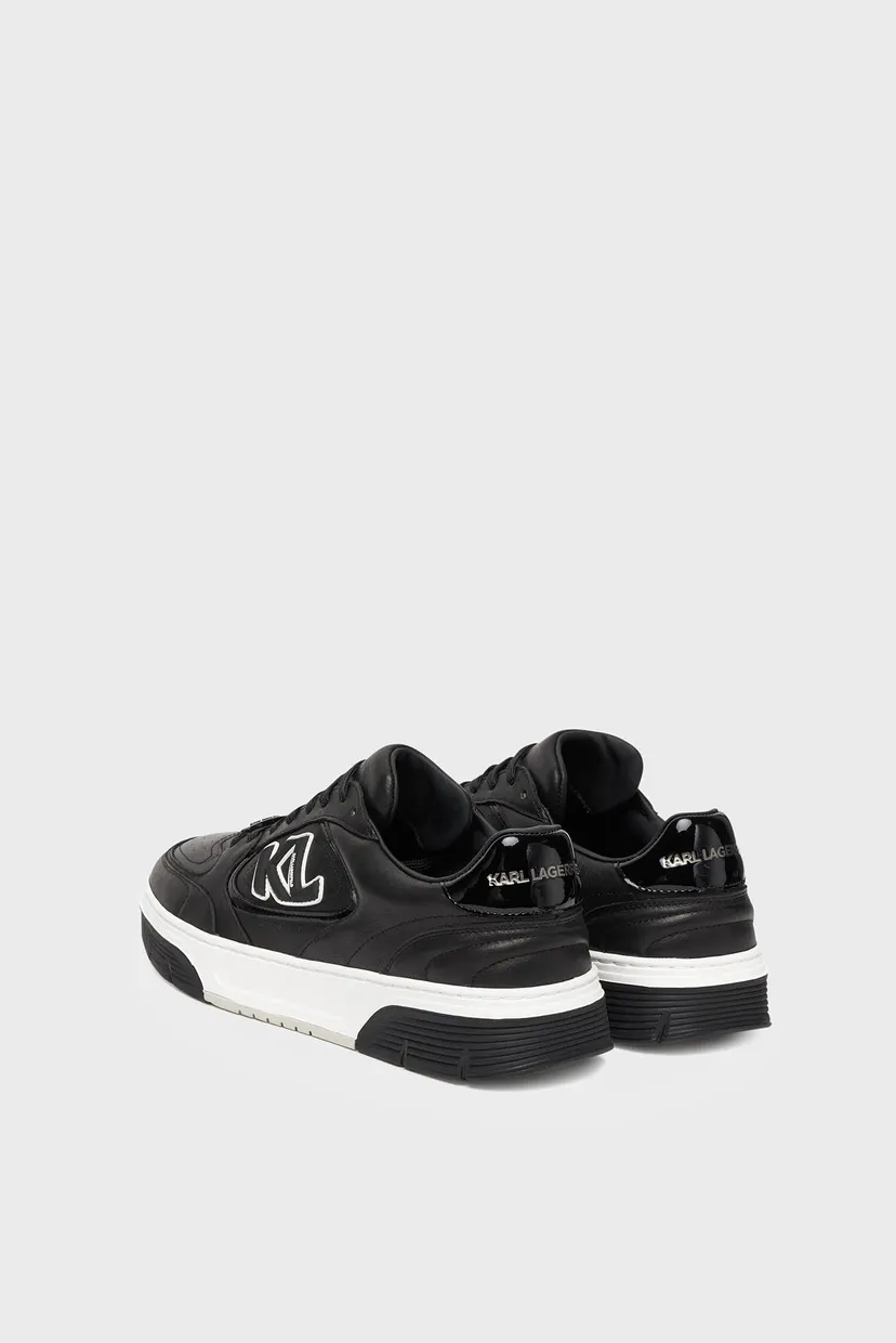 Мужские черные кожаные сникерсы KOURTNEY Sidetrim Lo Lace 5