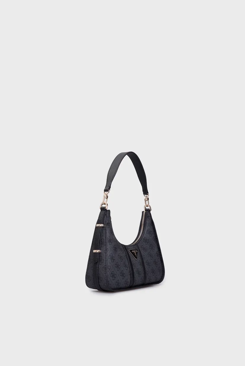Женская темно-серая сумка с узором NOREEN TOP ZIP SHOULDER BAG 4