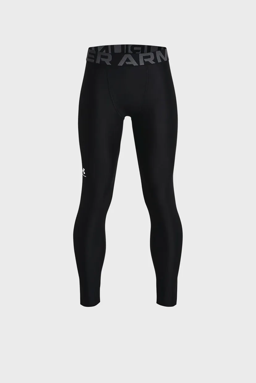 Детские черные тайтсы UA HG Armour Leggings 3