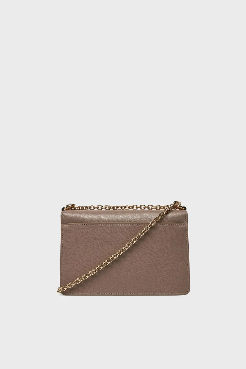 Женская серая кожаная сумка 3