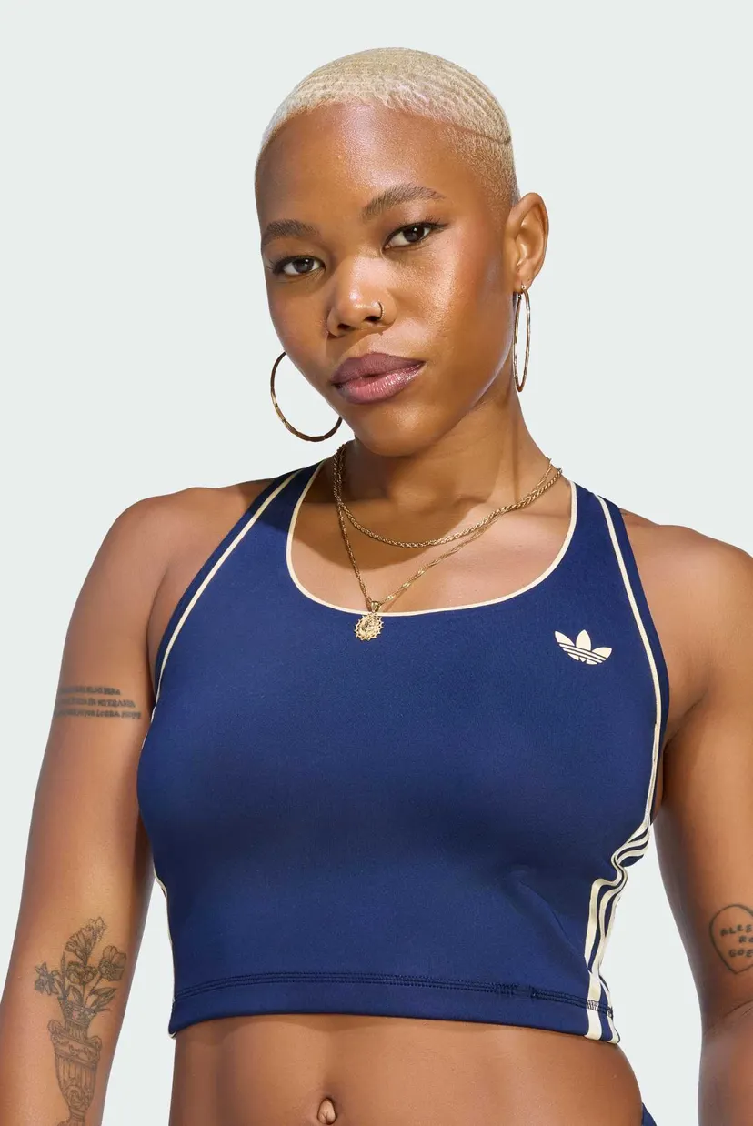 Жіночий темно-синій топ adidas Originals Sport 4