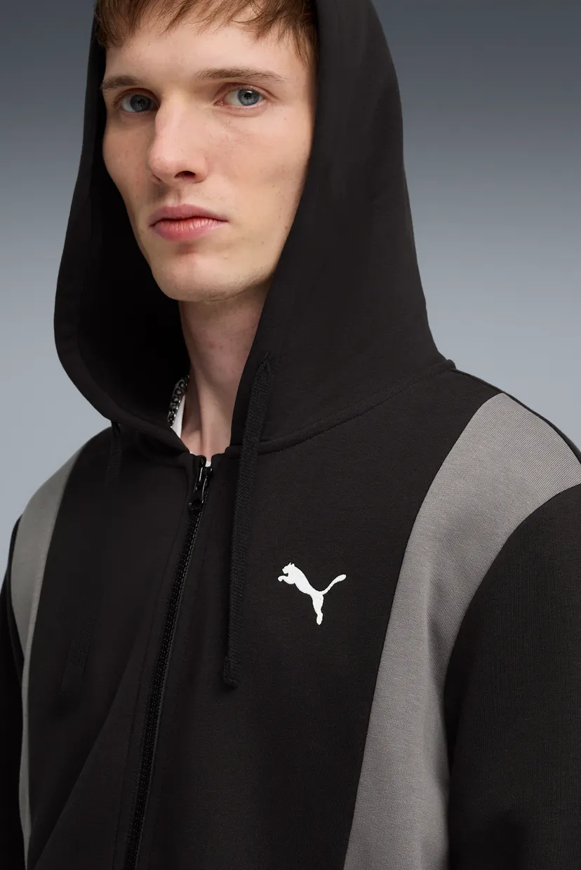 Мужской черный спортивный костюм (худи, брюки) Hooded Tracksuit
