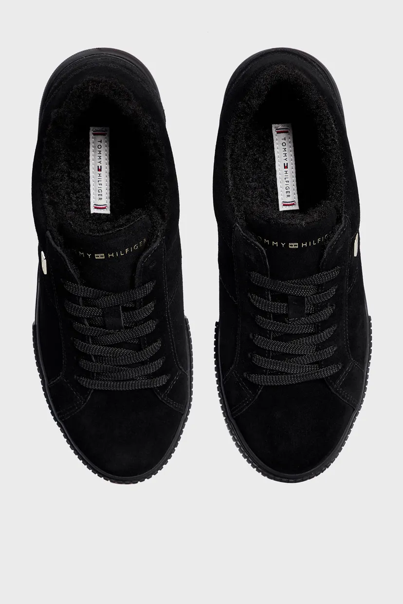 Женские черные замшевые сникерcы VULC SUEDE SNEAKER LO 4