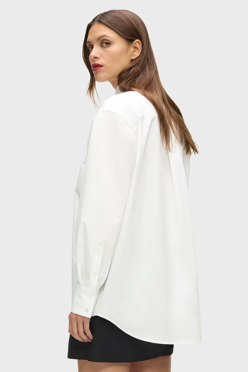 Женская белая рубашка POPLIN 3