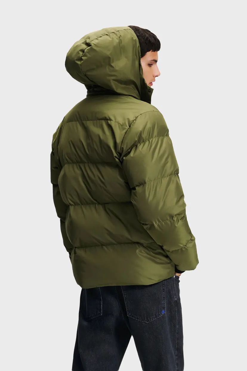 Чоловіча зелена куртка regular puffer 3