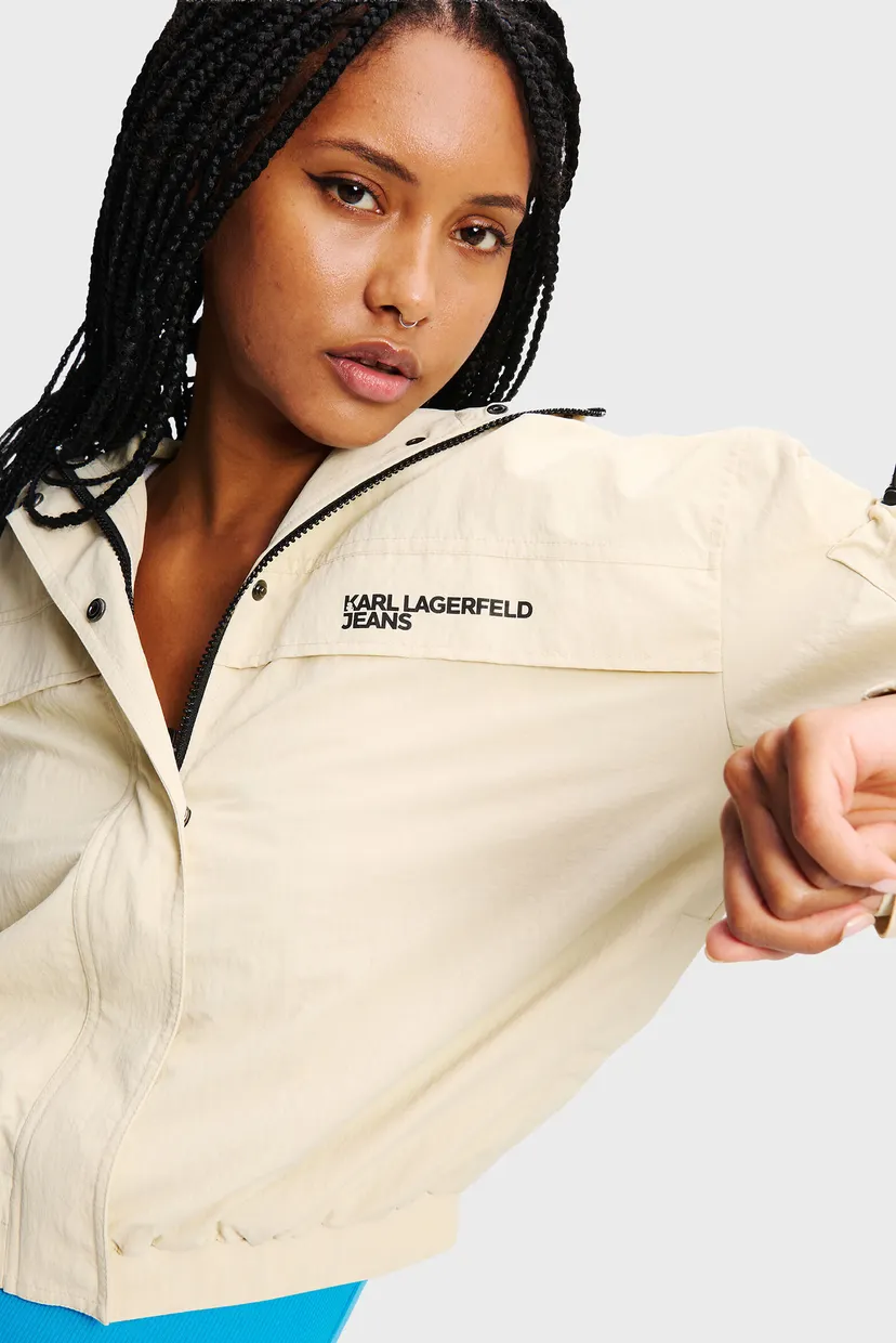 Женская бежевая куртка light weight jacket 4