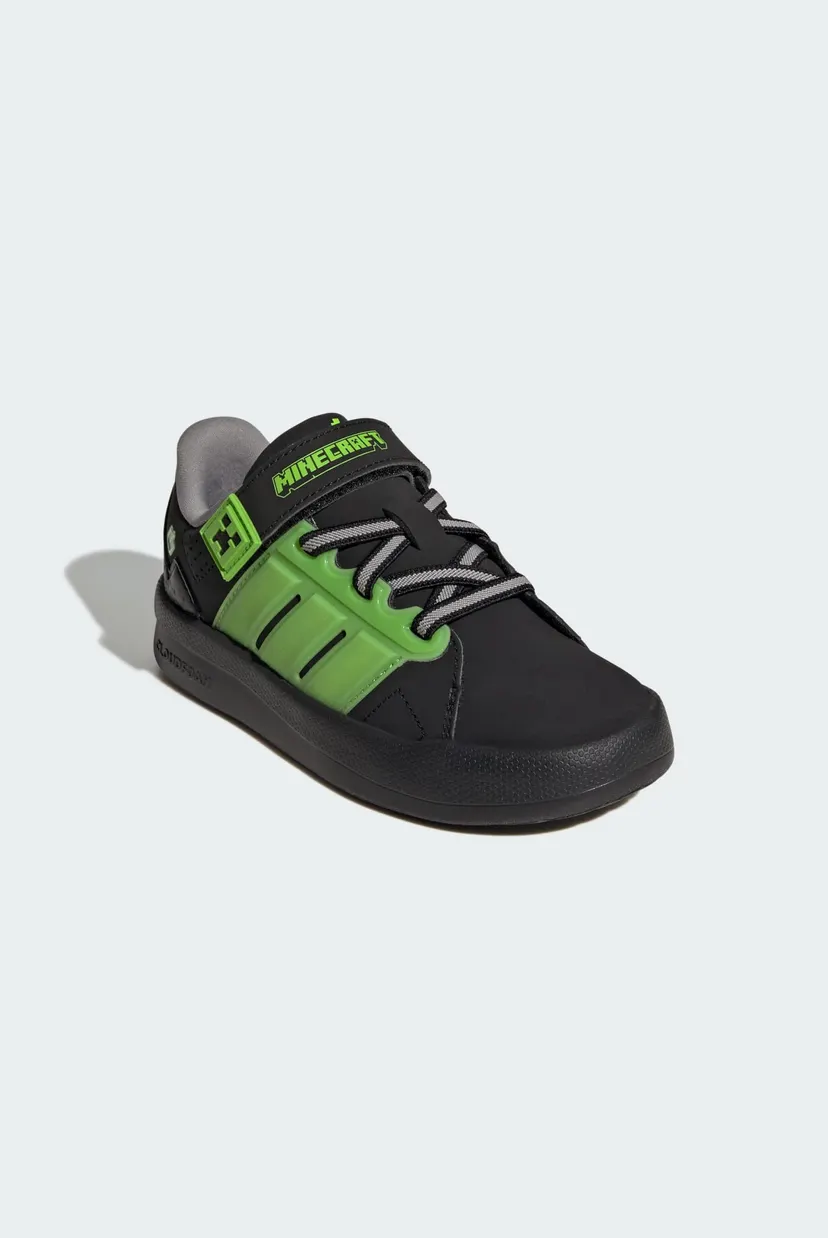 Дитячі чорні кросівки ADIDAS MINECRAFT LIGHTORAMA COURT CHILDREN 4