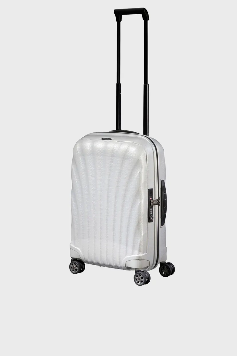 Біла валіза 55 см C-LITE OFF WHITE 5