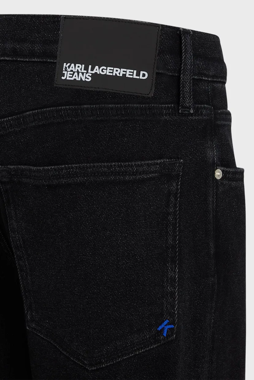 Мужские черные джинсы KLJ STRAIGHT DENIM 5