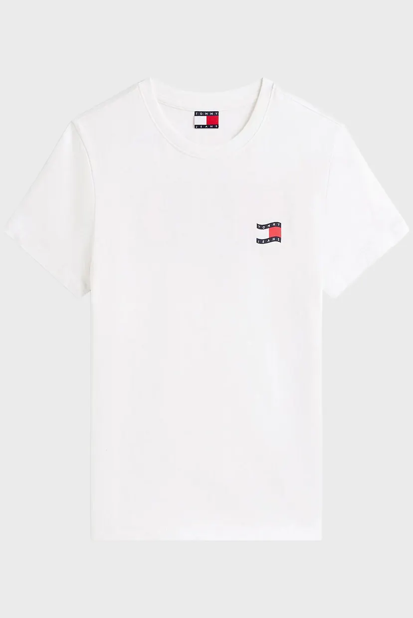 Женская белая футболка WAVY FLAG 5
