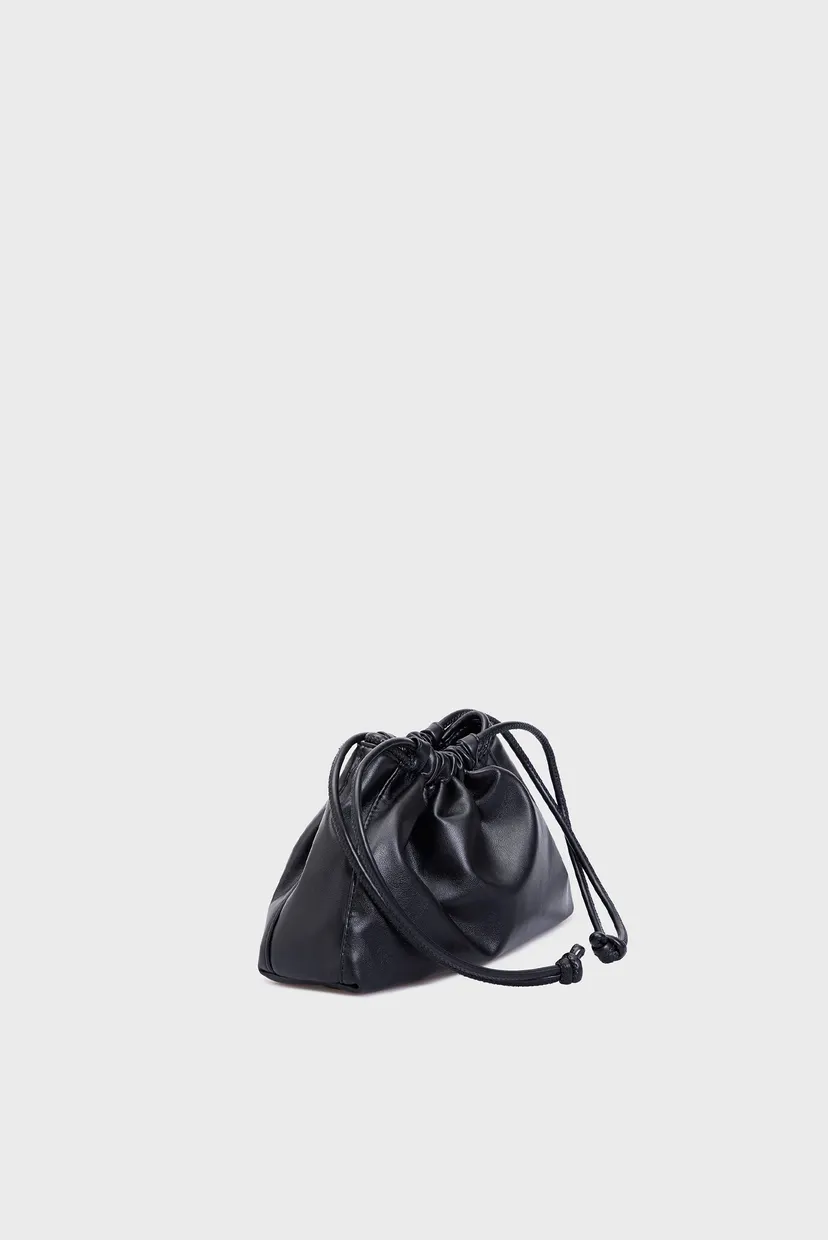 Жіноча чорна сумка GATHERED EW CROSSBODY PU 3