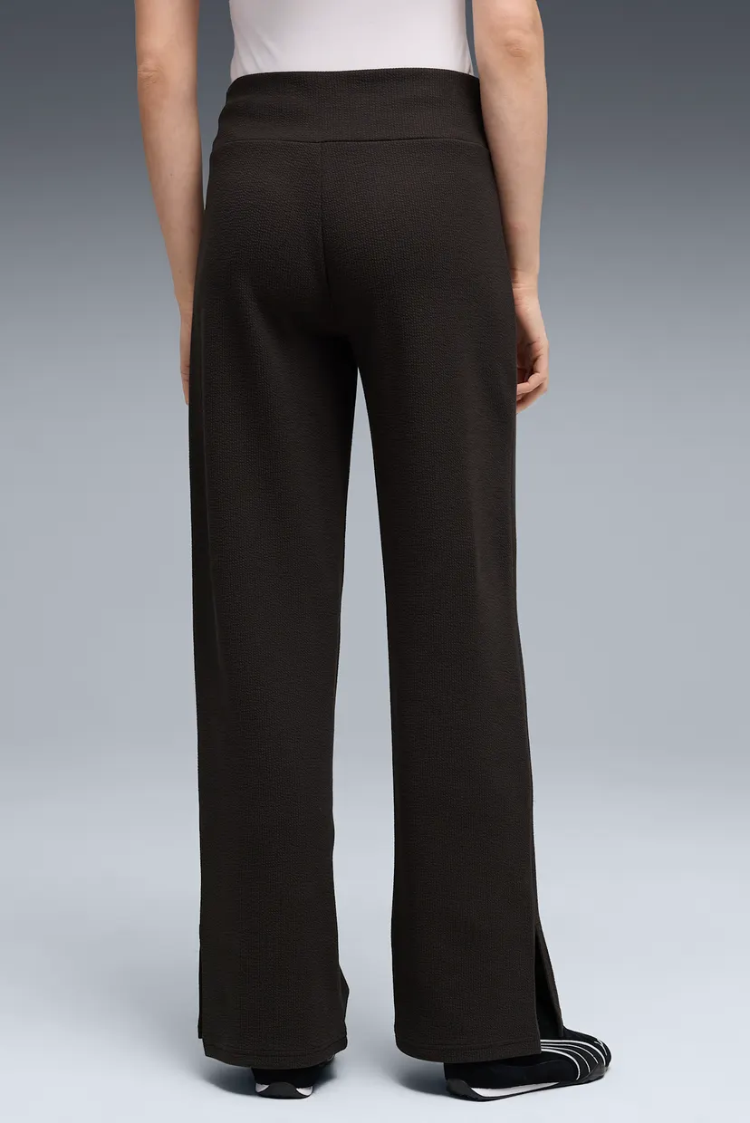 Жіночі чорні спортивні штани Essentials Elevated High-Waist Straight-Leg Pants Women 3