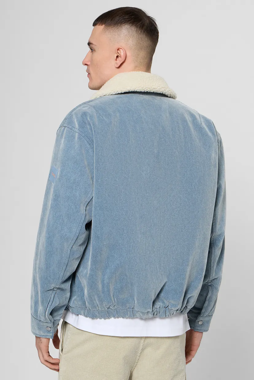 Мужская голубая джинсовая куртка 3