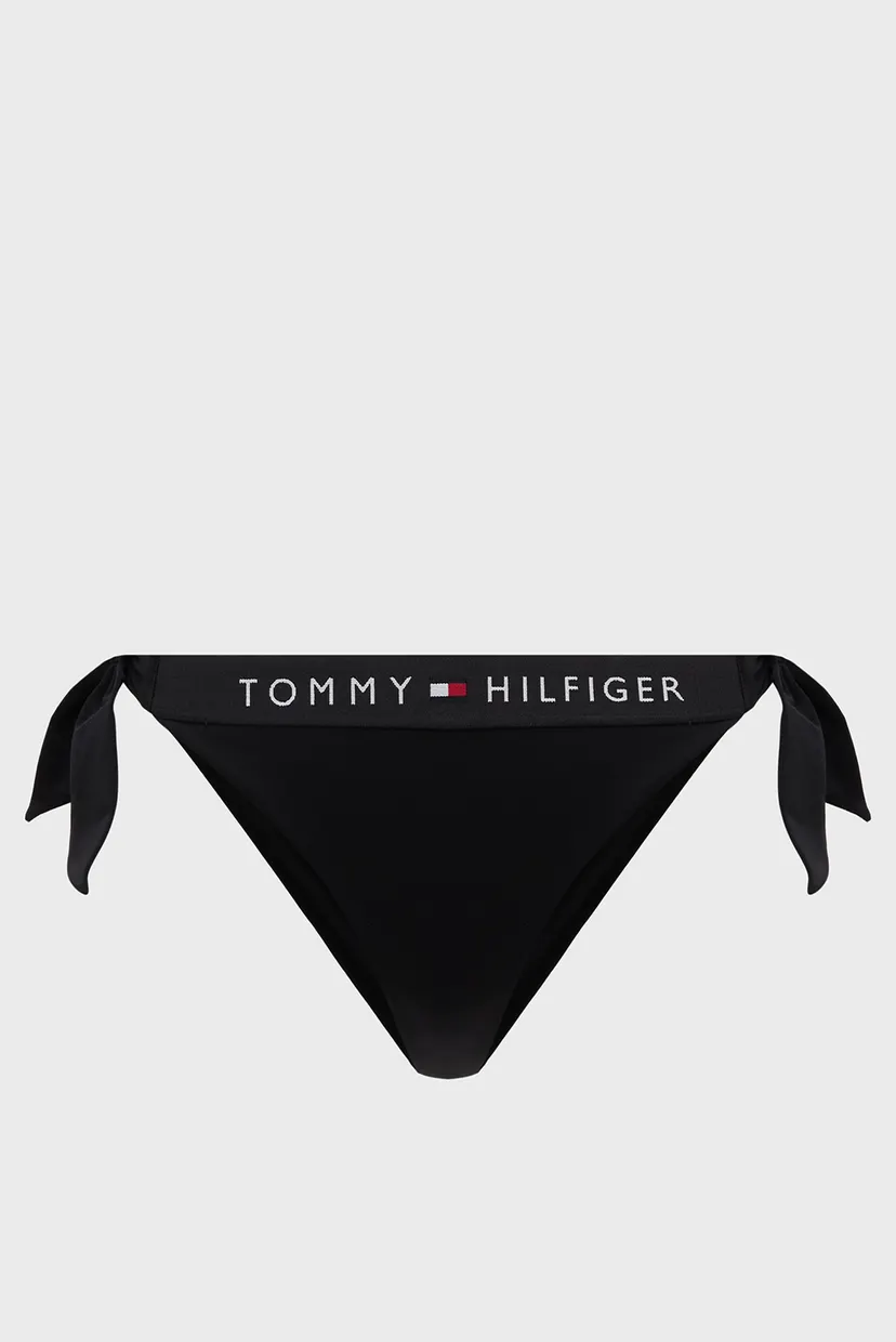 Женские черные трусики от купальника SIDE TIE CHEEKY BIKINI 6