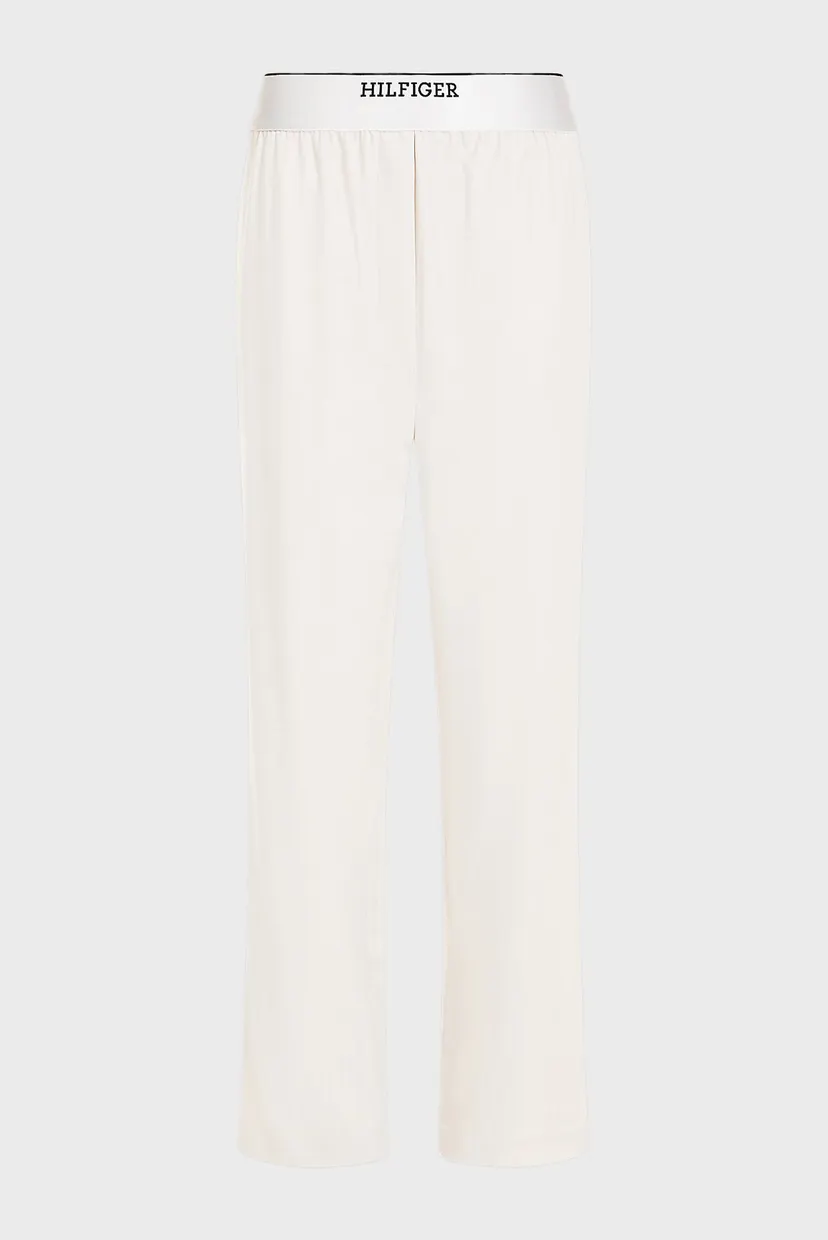 Женские белые брюки LOGO PULL ON SLIM STRAIGHT 5