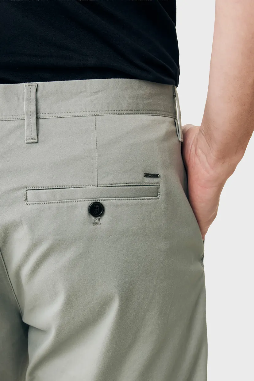 Чоловічі оливкові шорти CRAIG Garment dye chino shorts 4