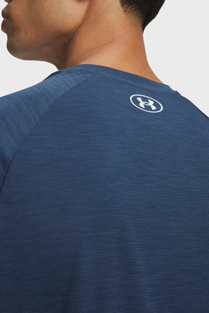 Мужская синяя футболка UA Tech Textured SS 3