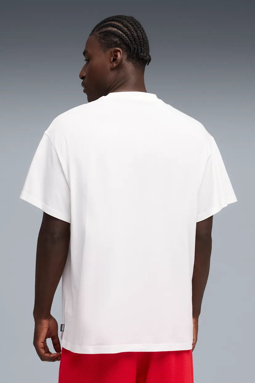 Чоловіча біла футболка Out The Mail Oversized Basketball Tee Men 3