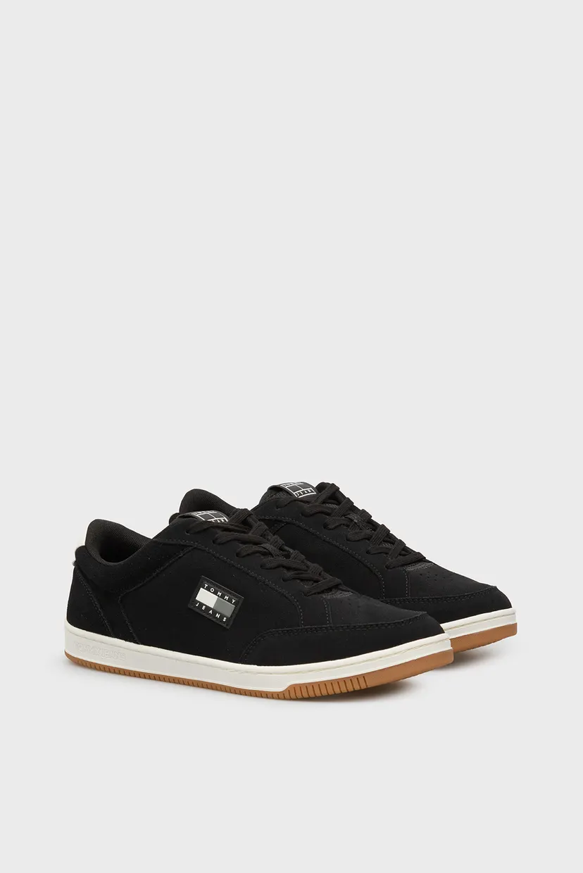 Мужские черные замшевые сникерсы CUPSOLE 3