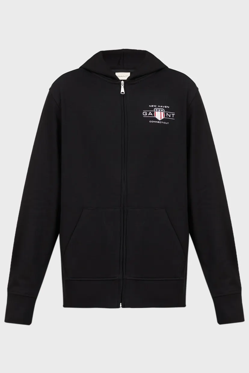 Мужское черное худи GRAPHIC FULLZIP HOODIE 6