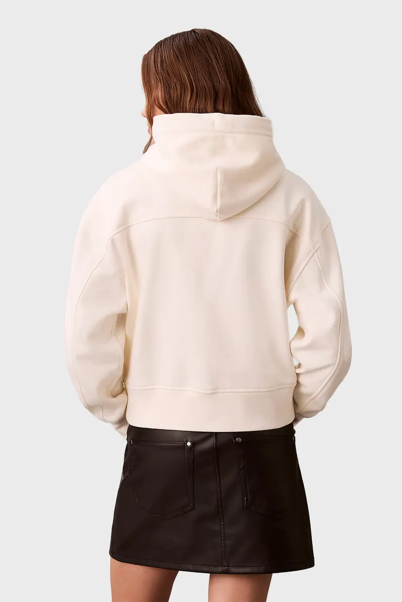 Женское белое худи LS CROP GRAPHIC 4