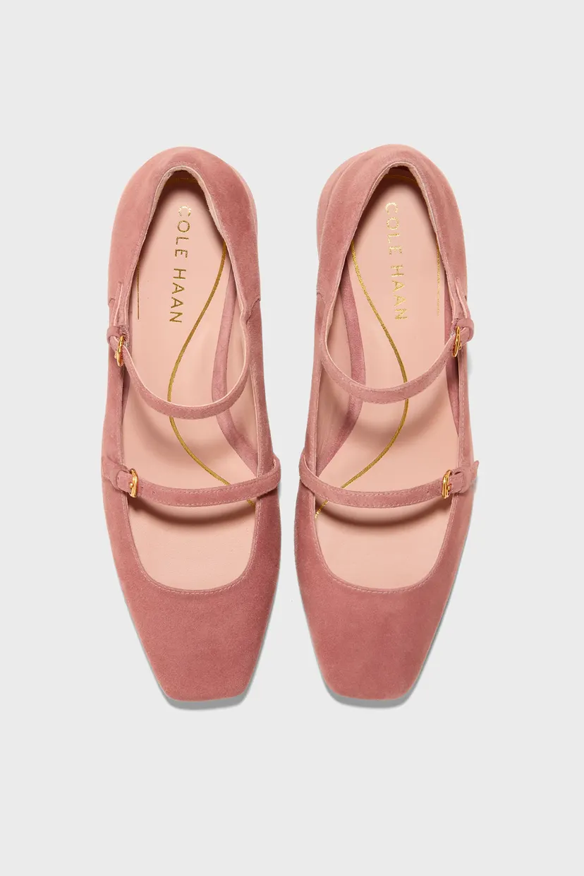 Женские розовые замшевые туфли Paxton Mary Jane Pump 3