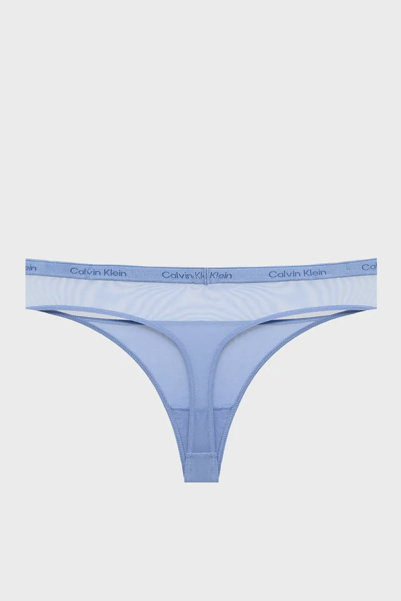 Жіночі сині трусики THONG 7