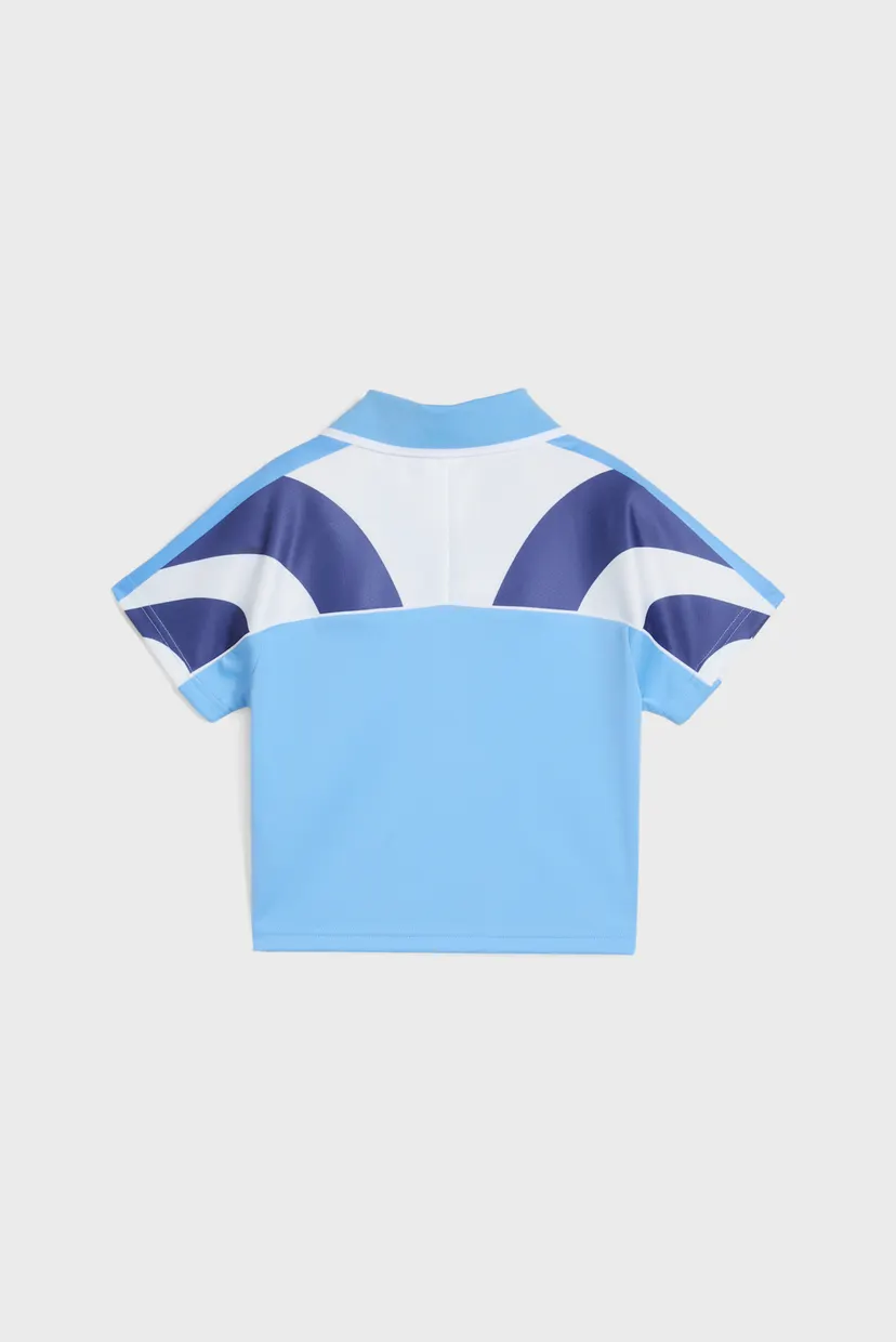Женская голубая футболка FUTURE.PUMA.ARCHIVE Football Jersey Baby Tee Women 5
