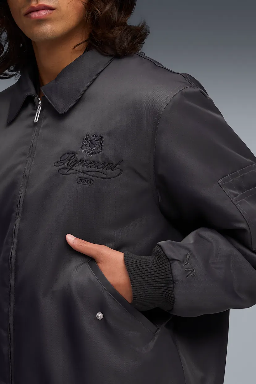 Мужской темно-серый бомбер PUMA x REPRESENT Bomber Jacket Men 4