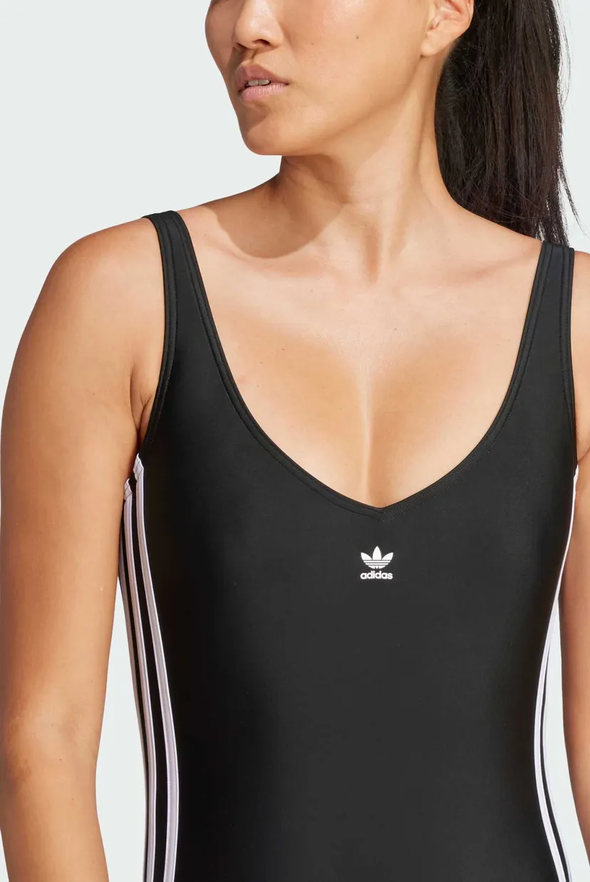 Женский черный купальник Adicolor 3-Stripes 4