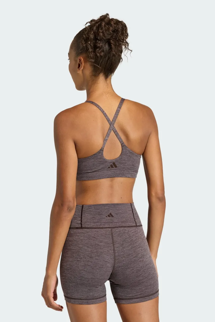 Жіночий коричневий топ adidas All Me Light Support 3