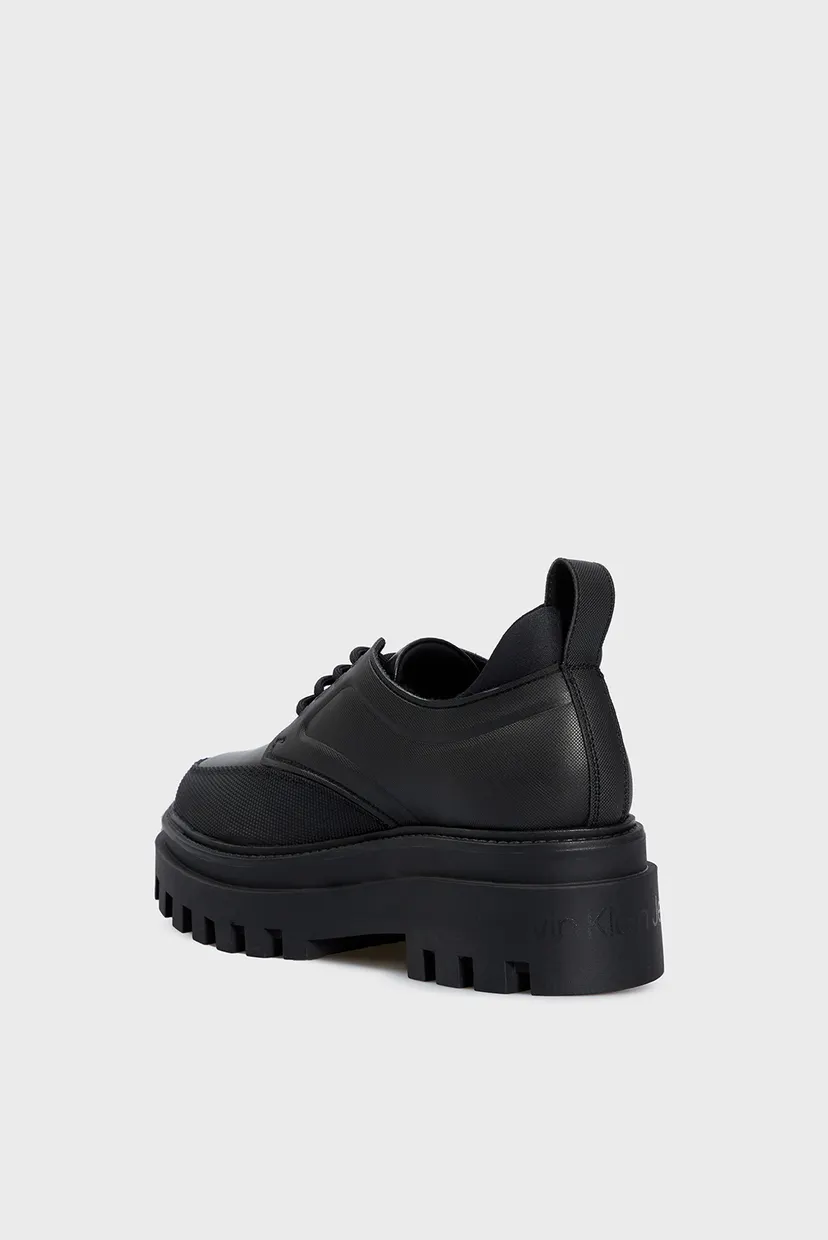 Жіночі чорні дербі FLATFORM LACEUP DERBY 5