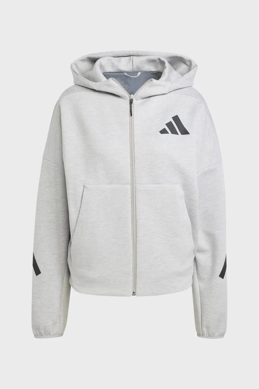 Жіноче світло-сіре худі adidas Z.N.E. Full-Zip 6
