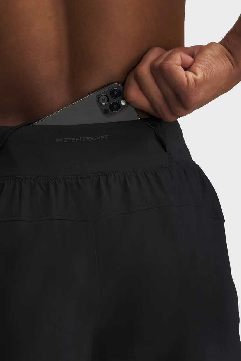 Мужские черные шорты UA LAUNCH PRO 7'' SHORTS 4