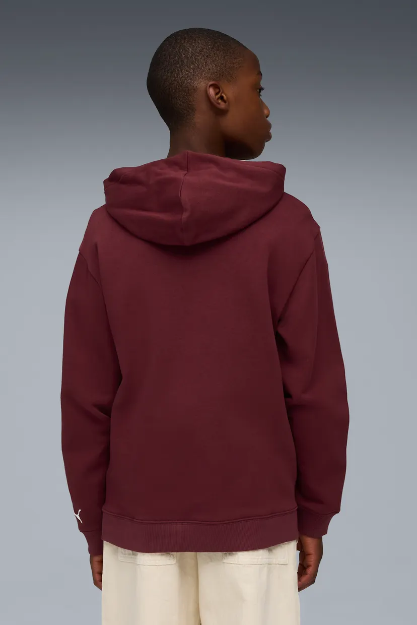 Детское бордовое худи Super PUMA Relaxed Hoodie Youth 3