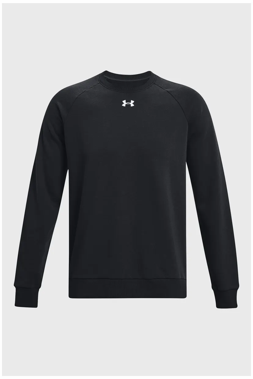 Чоловічий чорний світшот UA Rival Fleece Crew 5