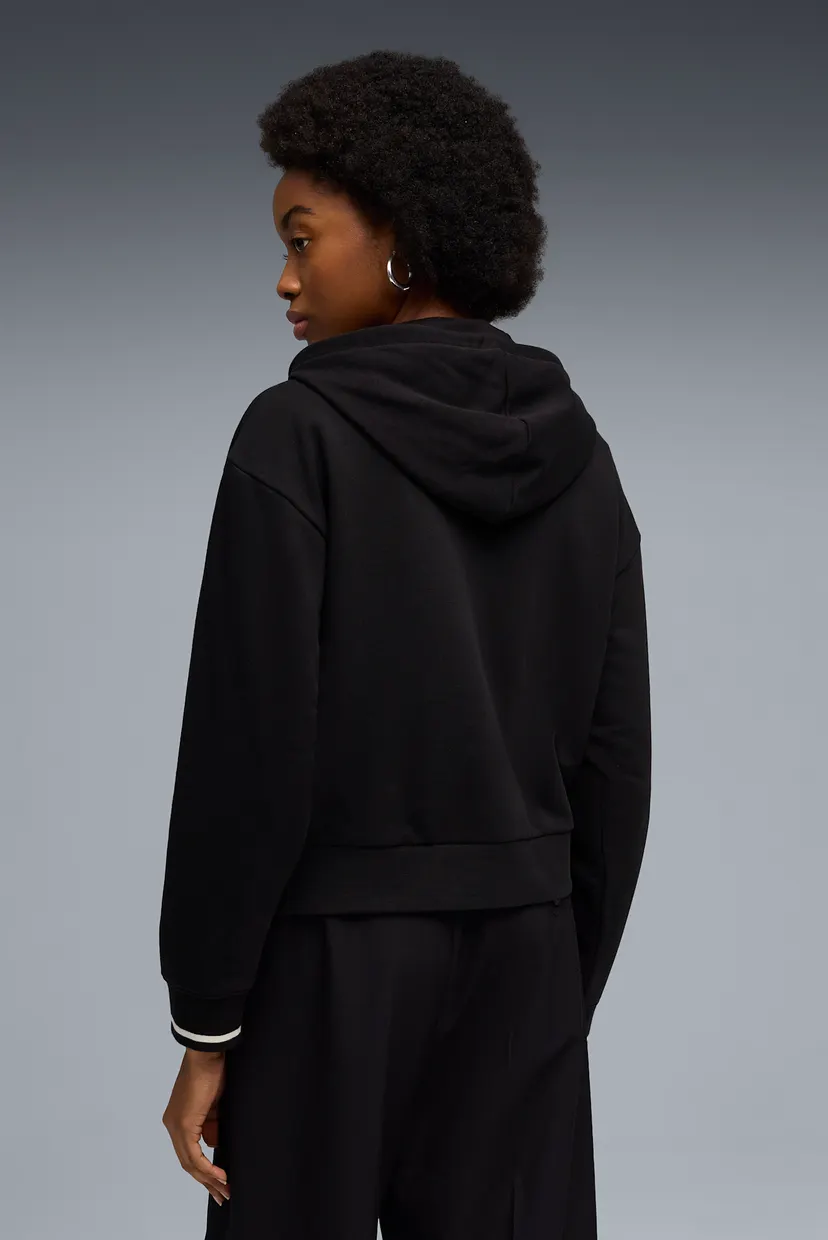 Женское черное худи PUMA Class Full-Zip Hoodie Women 3