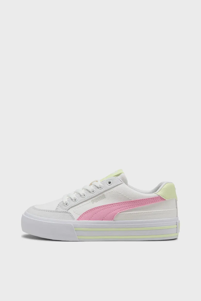 Дитячі білі кеди Court Classic Vulc Formstrip Youth Sneakers 3