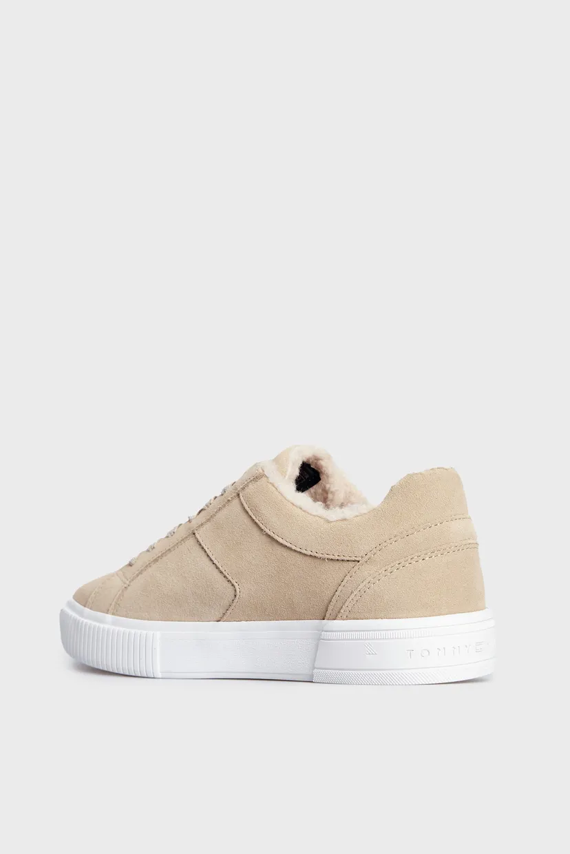 Женские бежевые замшевые сникерcы VULC SUEDE SNEAKER LO 5