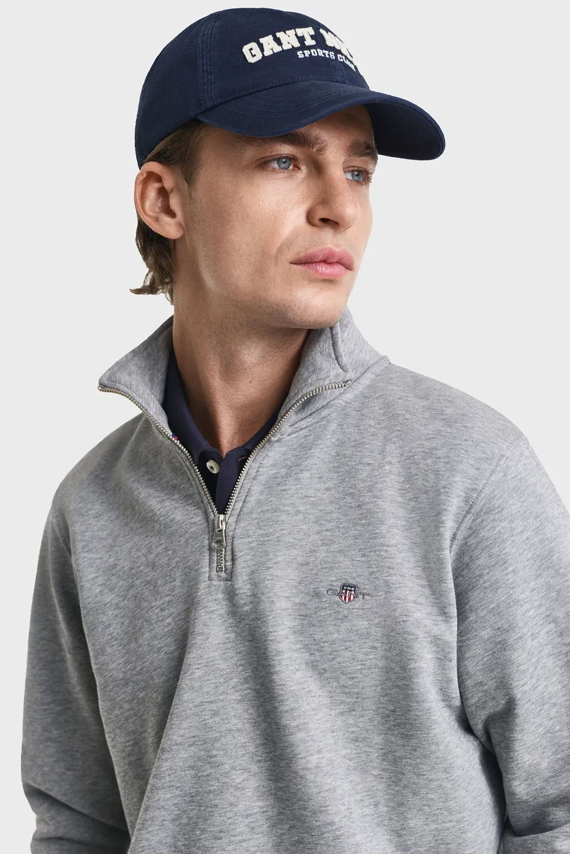 Мужская серая спортивная кофта REG SHIELD HALF ZIP 4