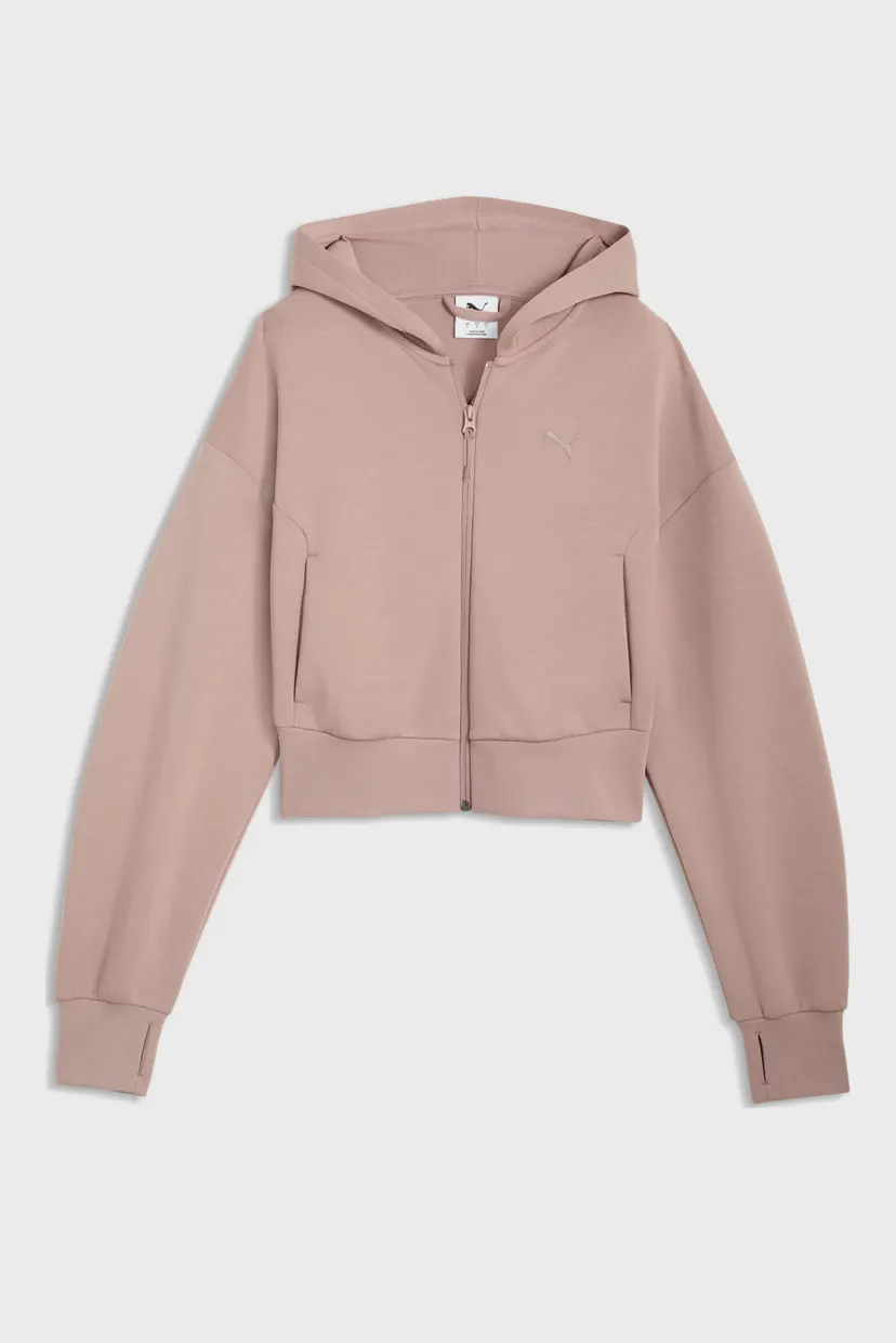 Женское пудровое худи PUMATECH SENSE Full Zip Hoodie Women 4