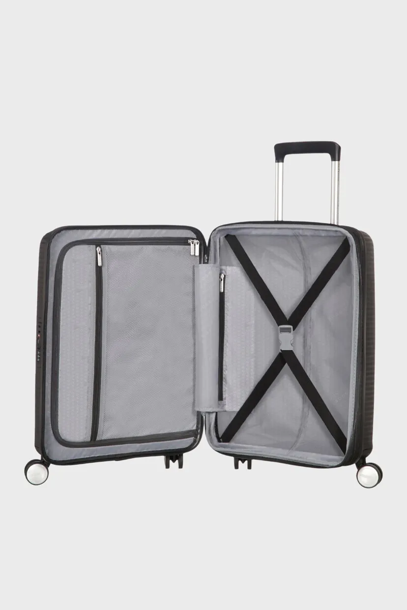 Черный чемодан 55 см SOUNDBOX BLACK 4